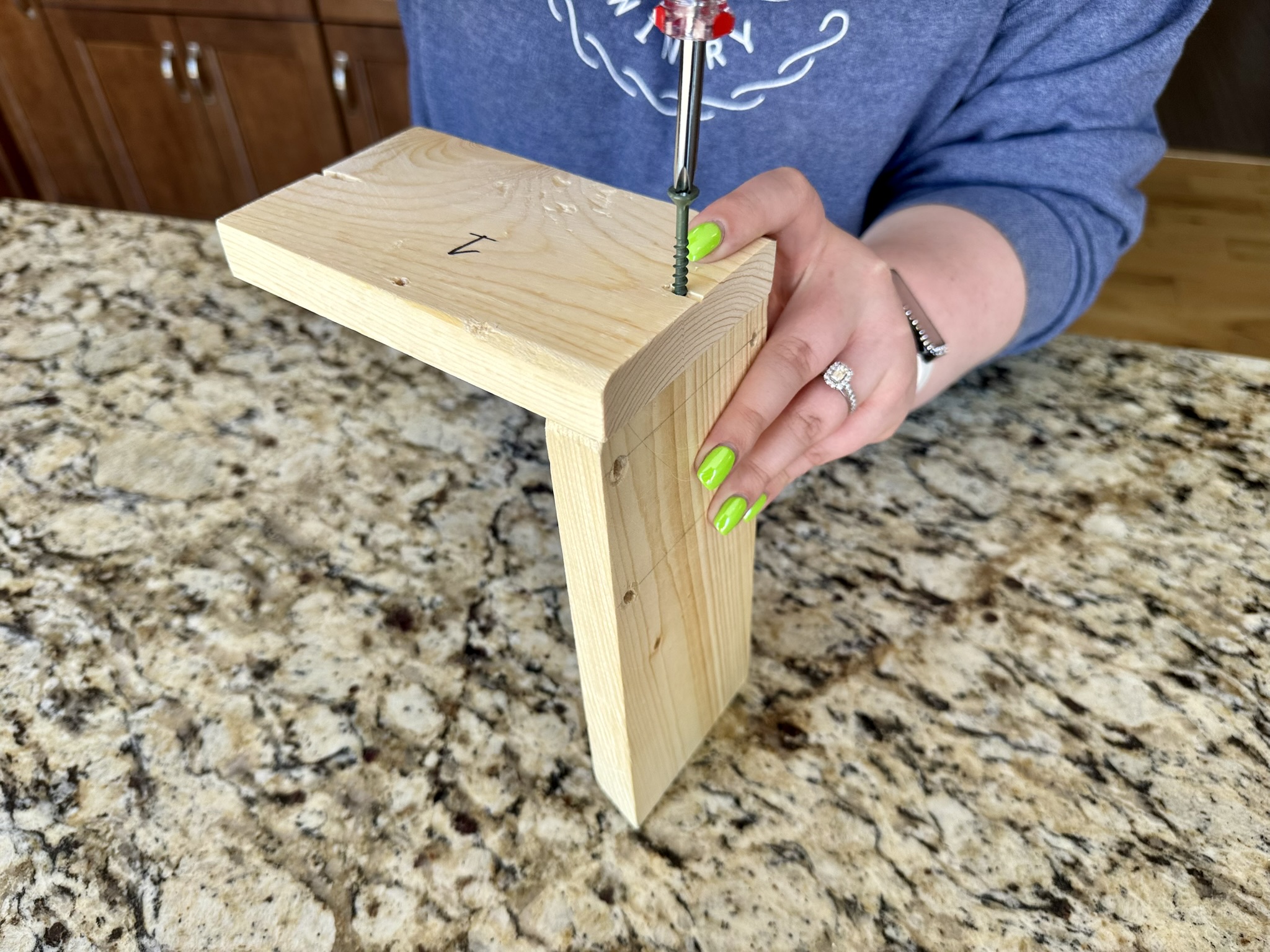step 1 attach pieces 1 & 2